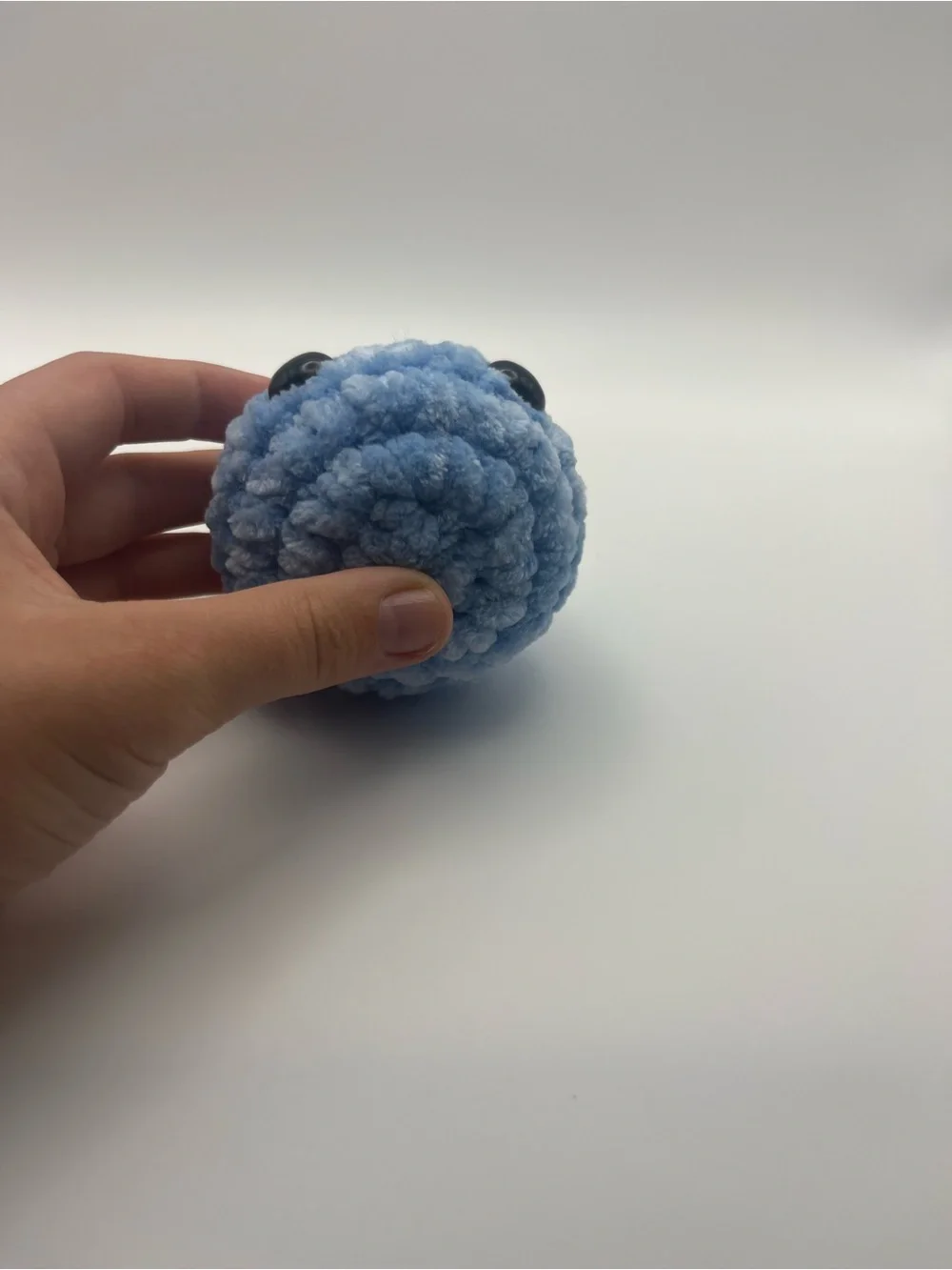 Crocheted mini blueberry